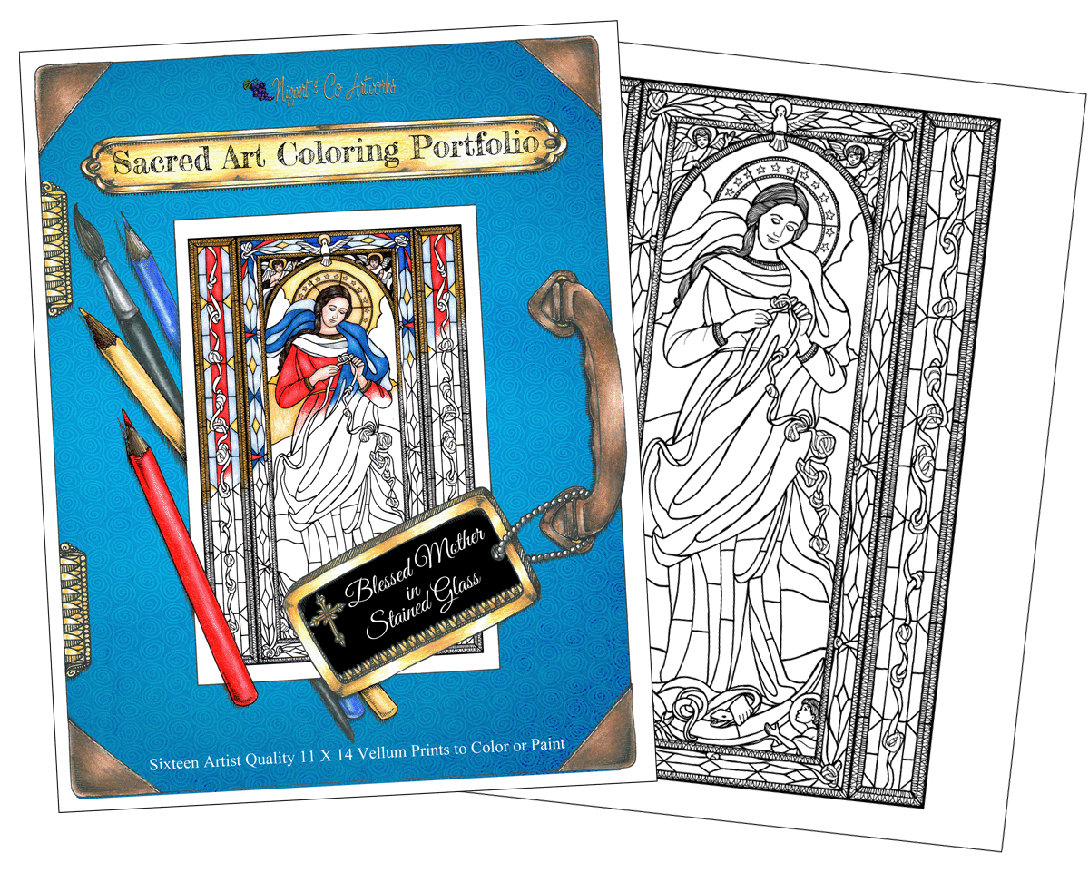 Blessed Mother Coloring Portfolio