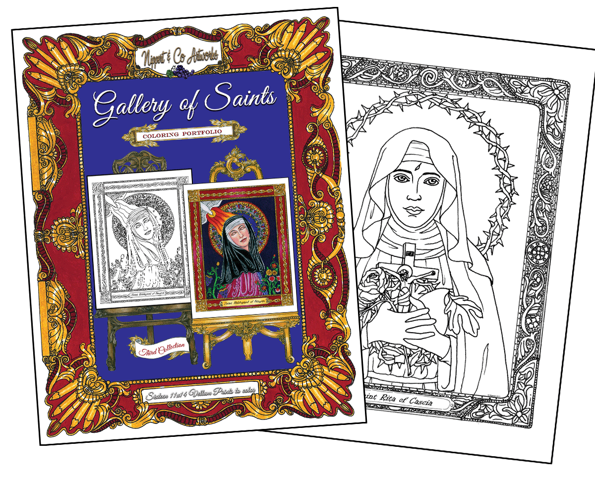 Gallery of Saints Set 3 Coloring Portfolio