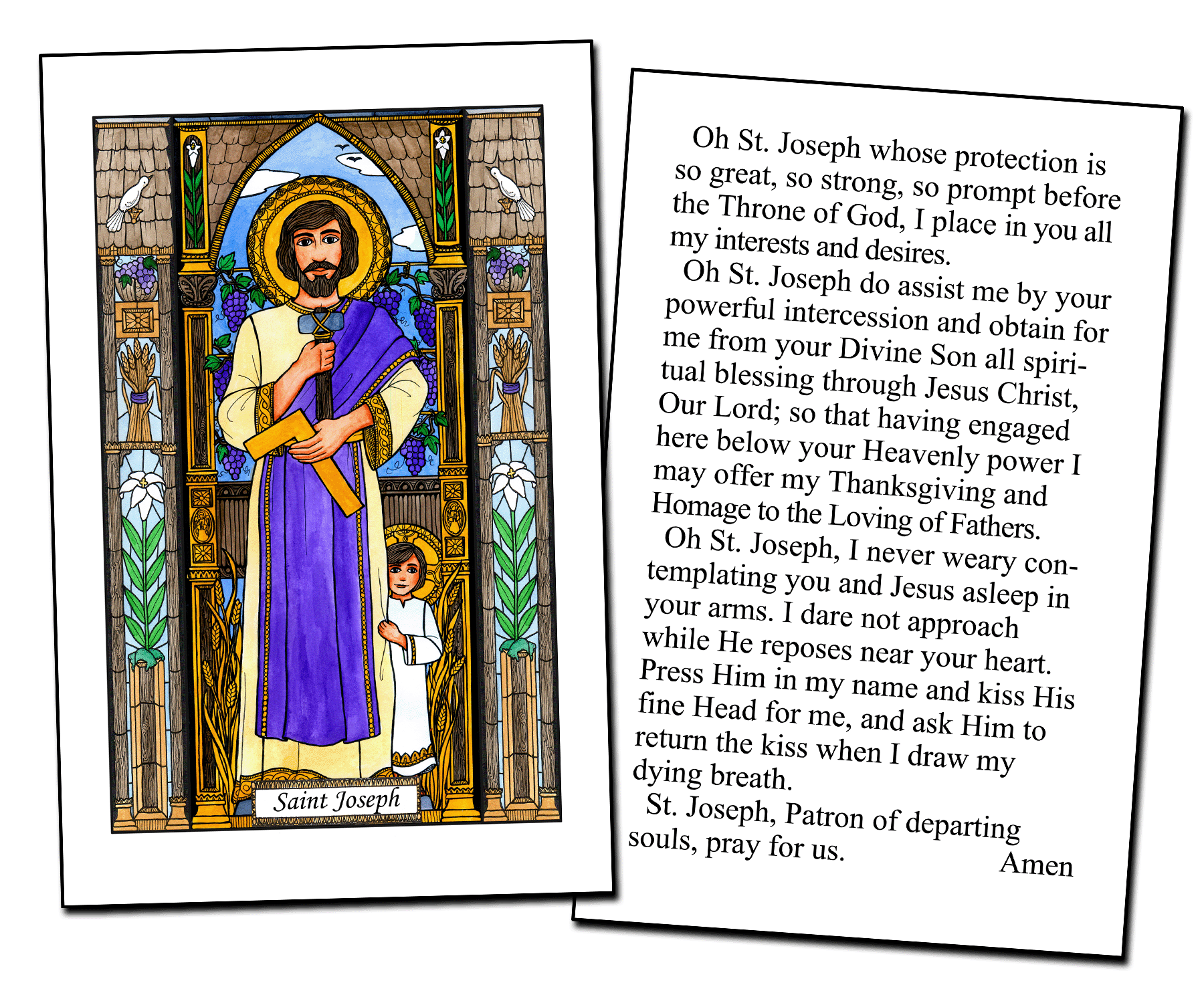 Saint Joseph Holy Cards