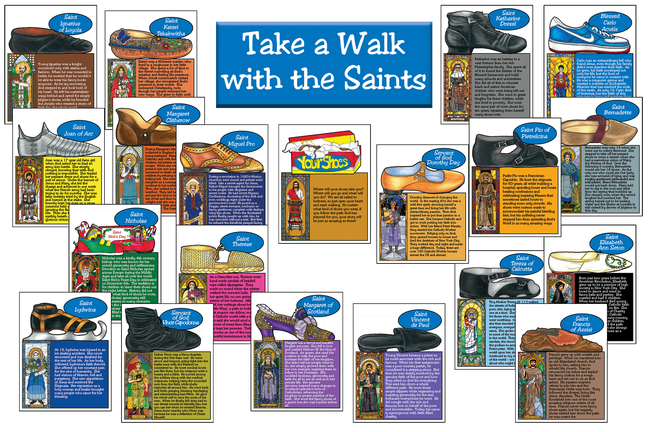 Take a Walk with the Saints NL Classroom Cards