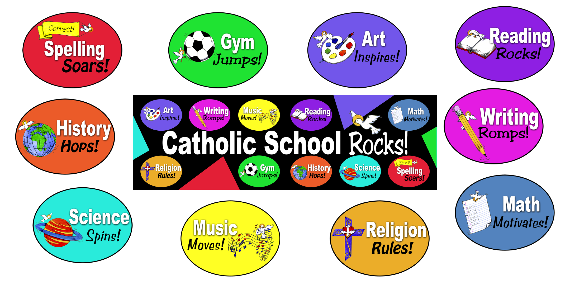 School Banner Cutout Kit