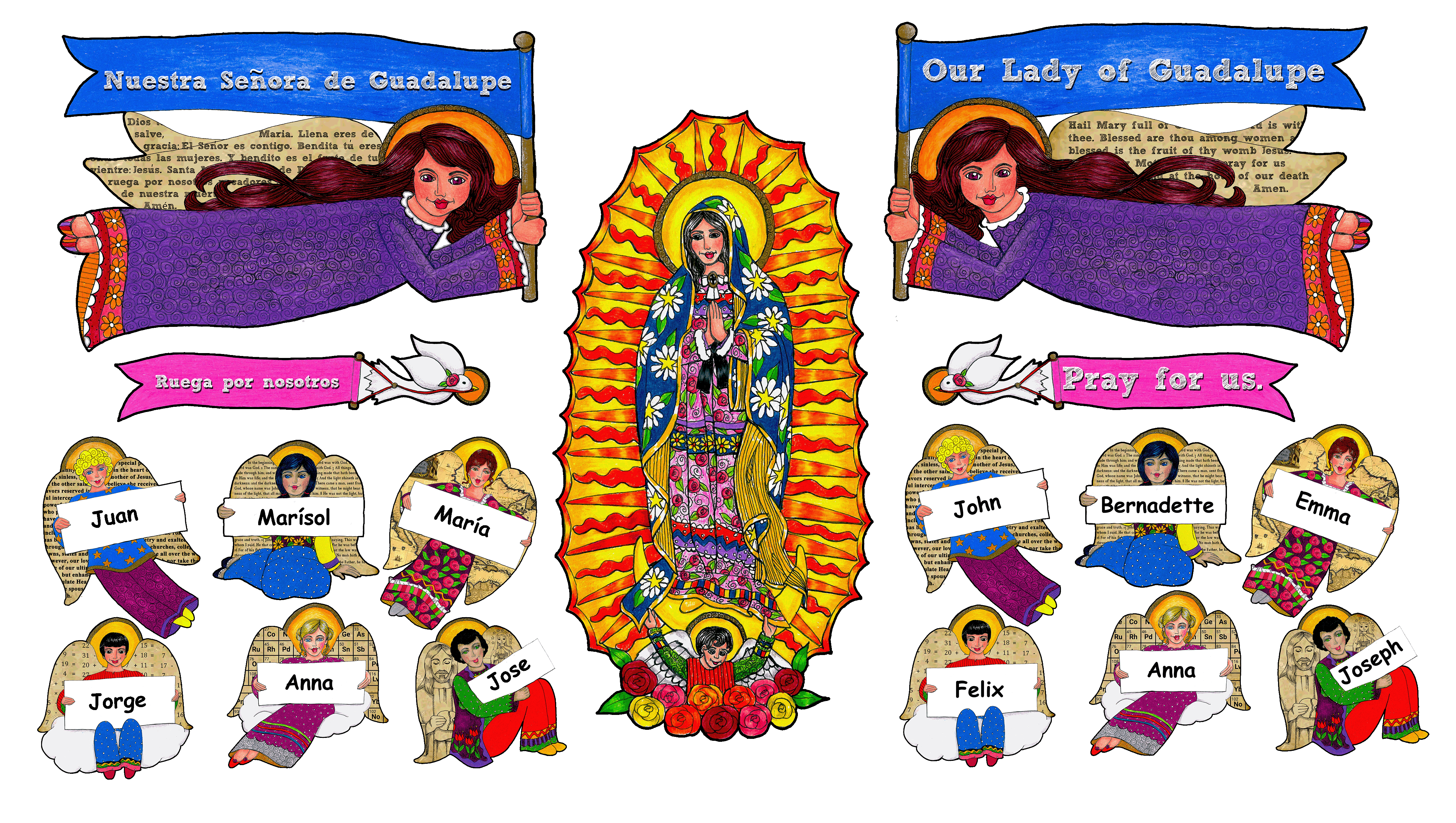 Boho O.L. Guadalupe and Nameplates