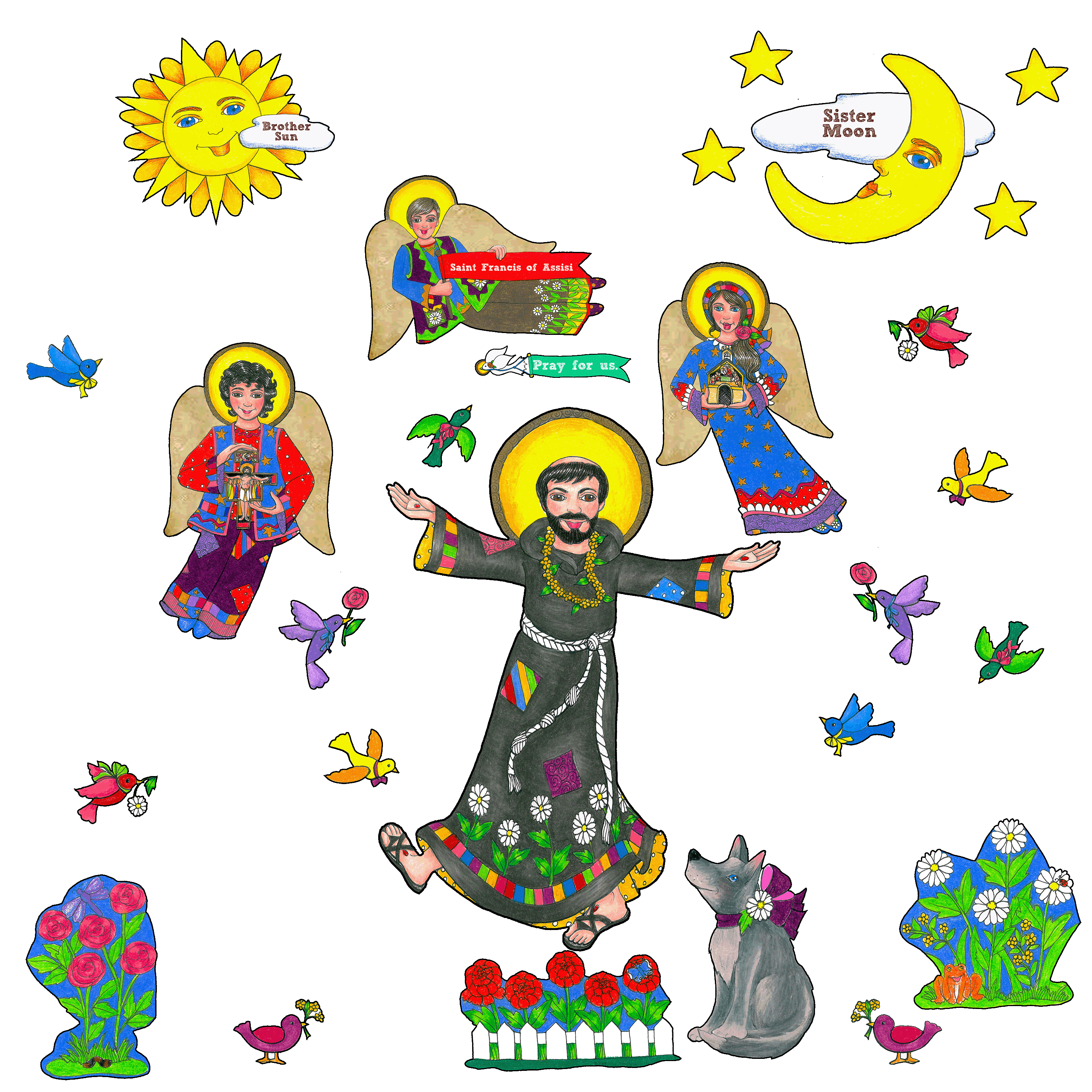 Boho Saint Francis of Assisi