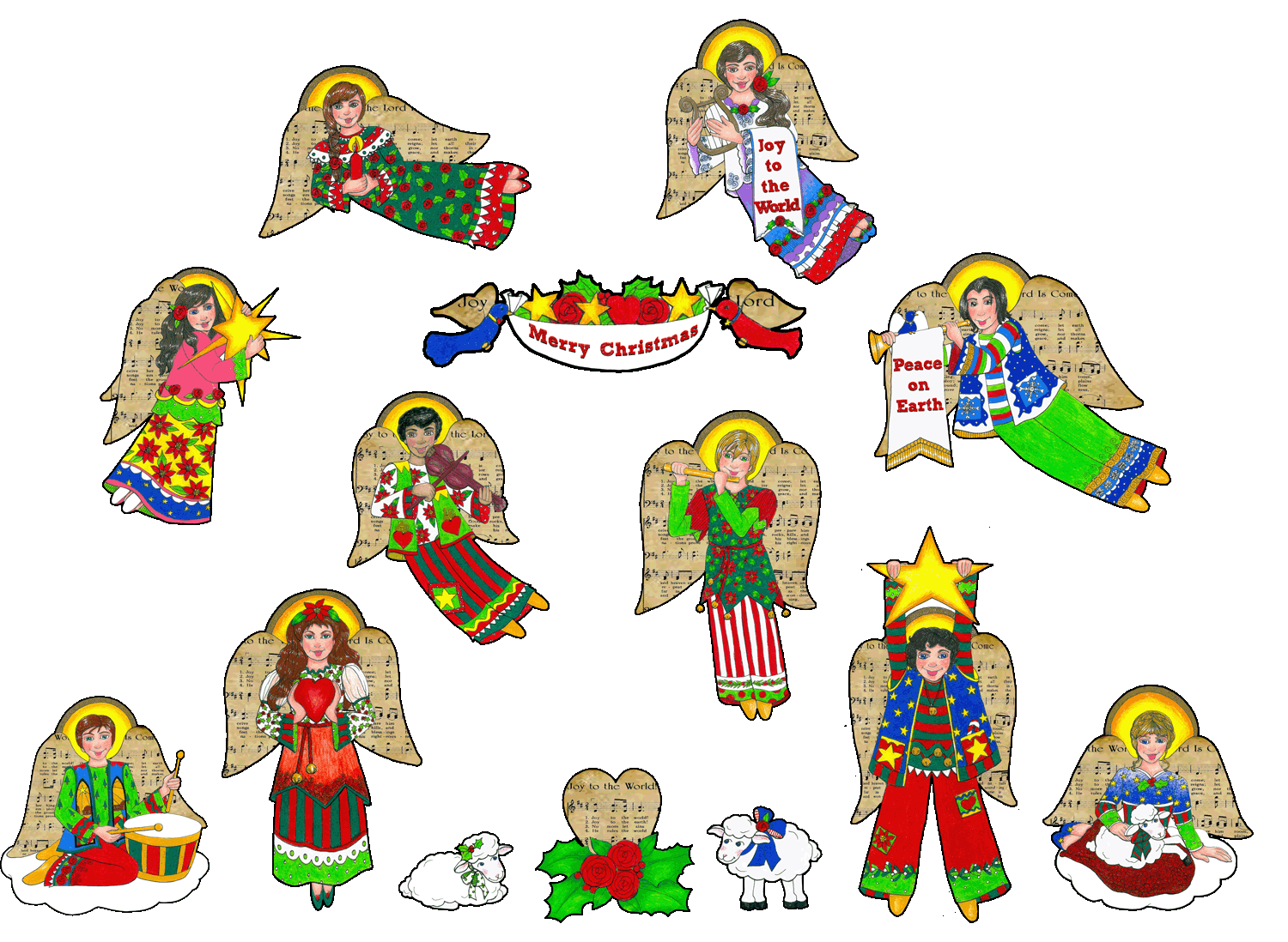 Boho Chriostmas Angels