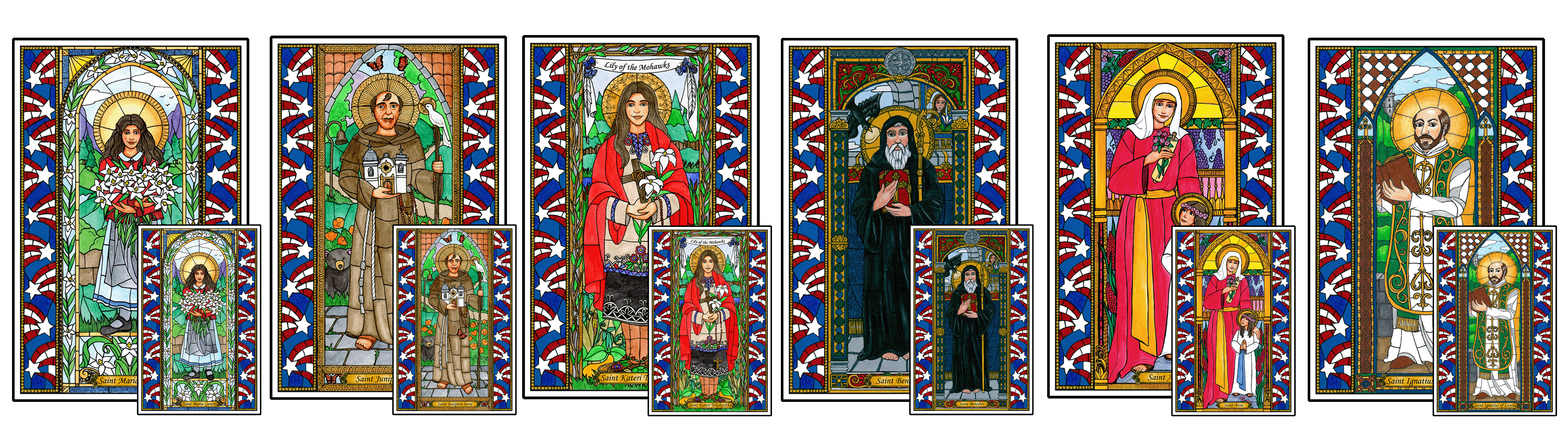 Stained Glass Saints of July Combo Set
