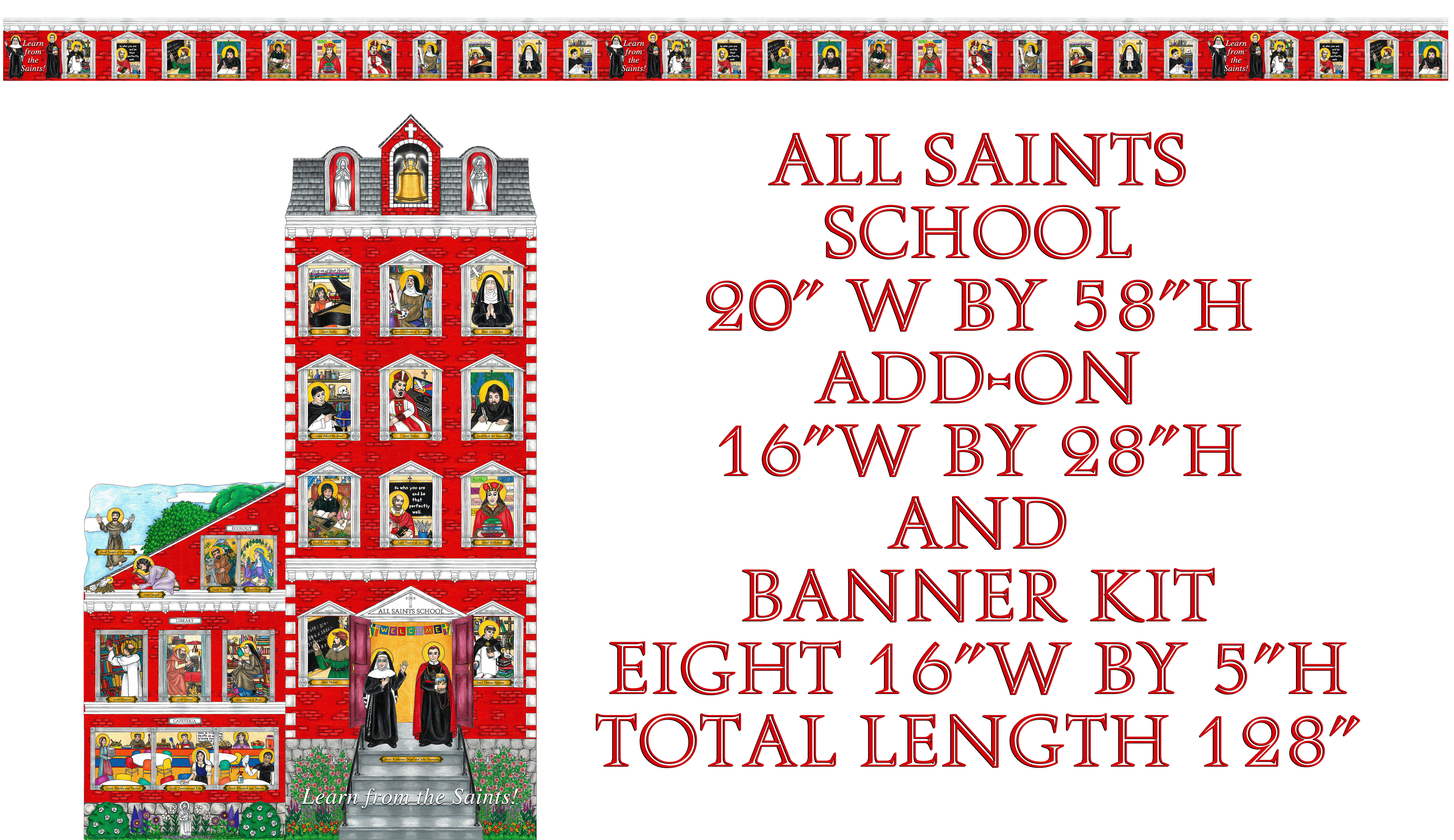 Heavenly Highrise All Saints School, Add-on and Banner Combo
