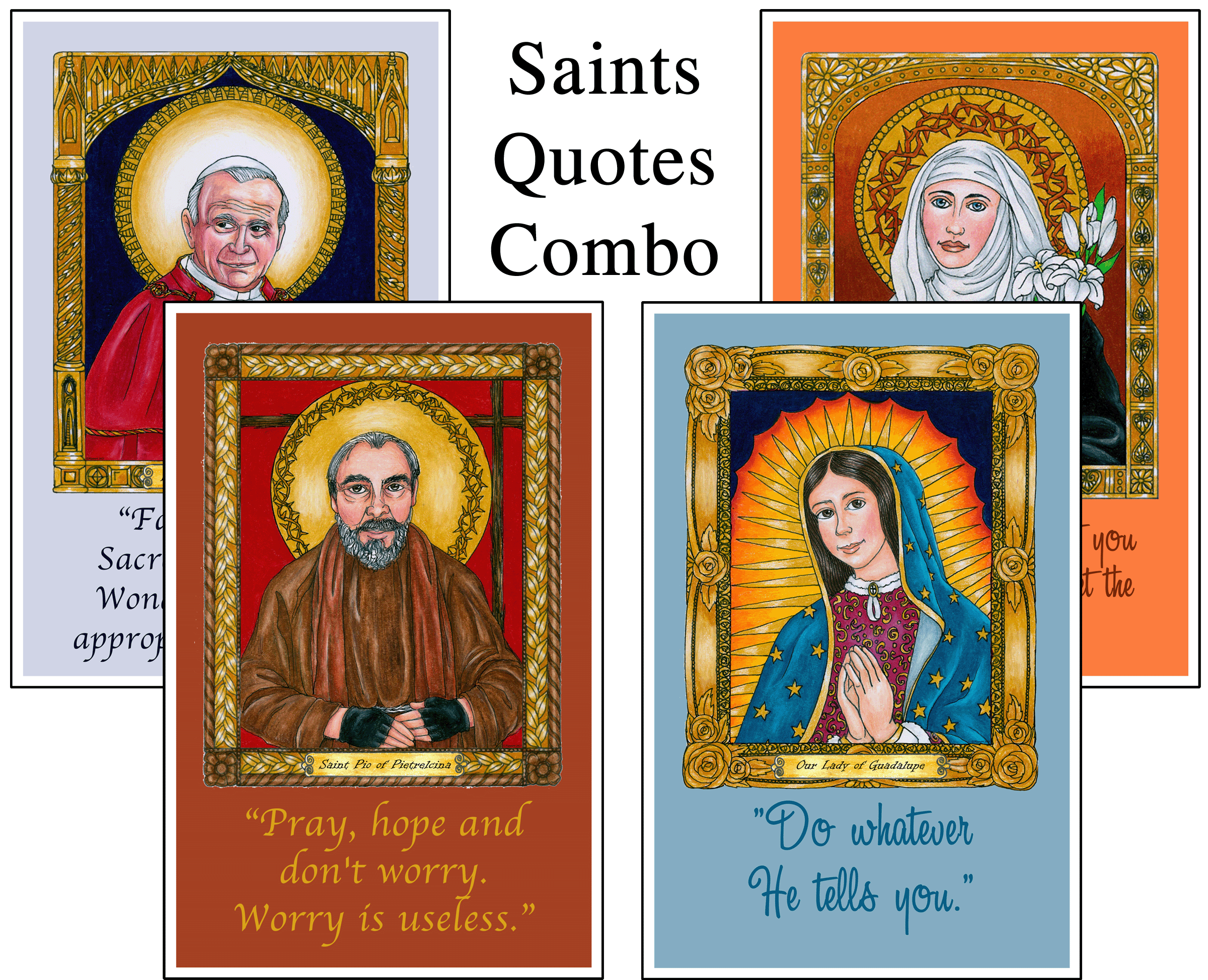 Amazing Saints Quotes Male & Female Combo