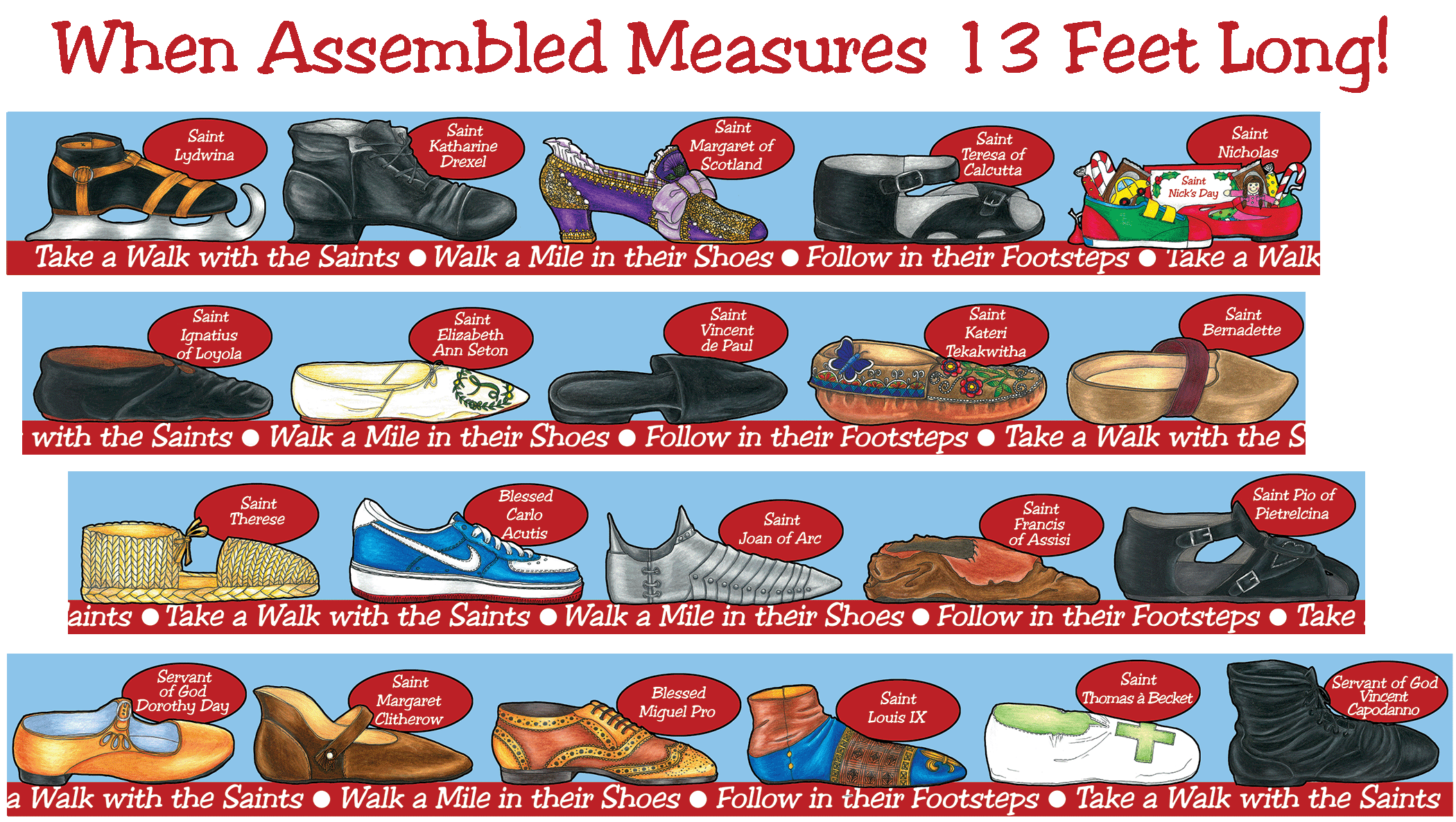 Take a Walk with the Saints Border Set