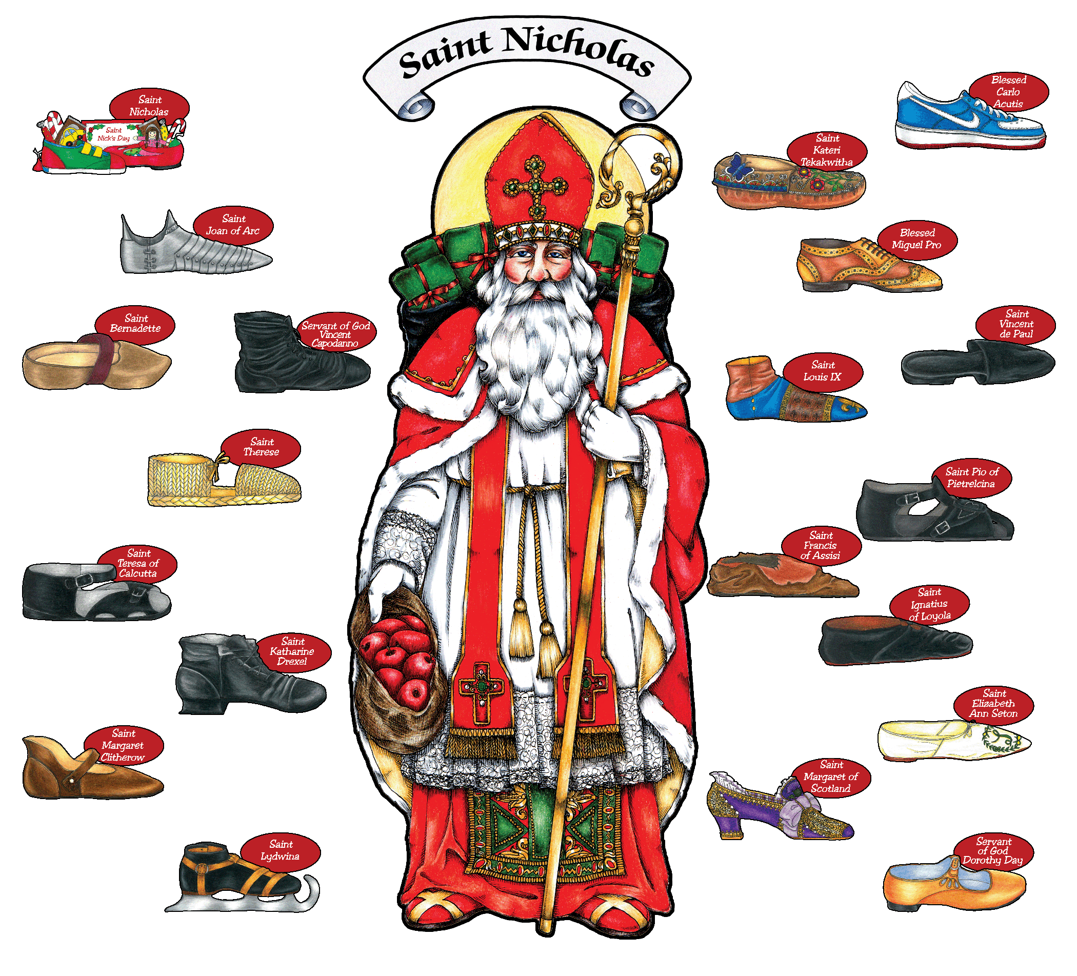 Saint Nick and Shoes of the Saints