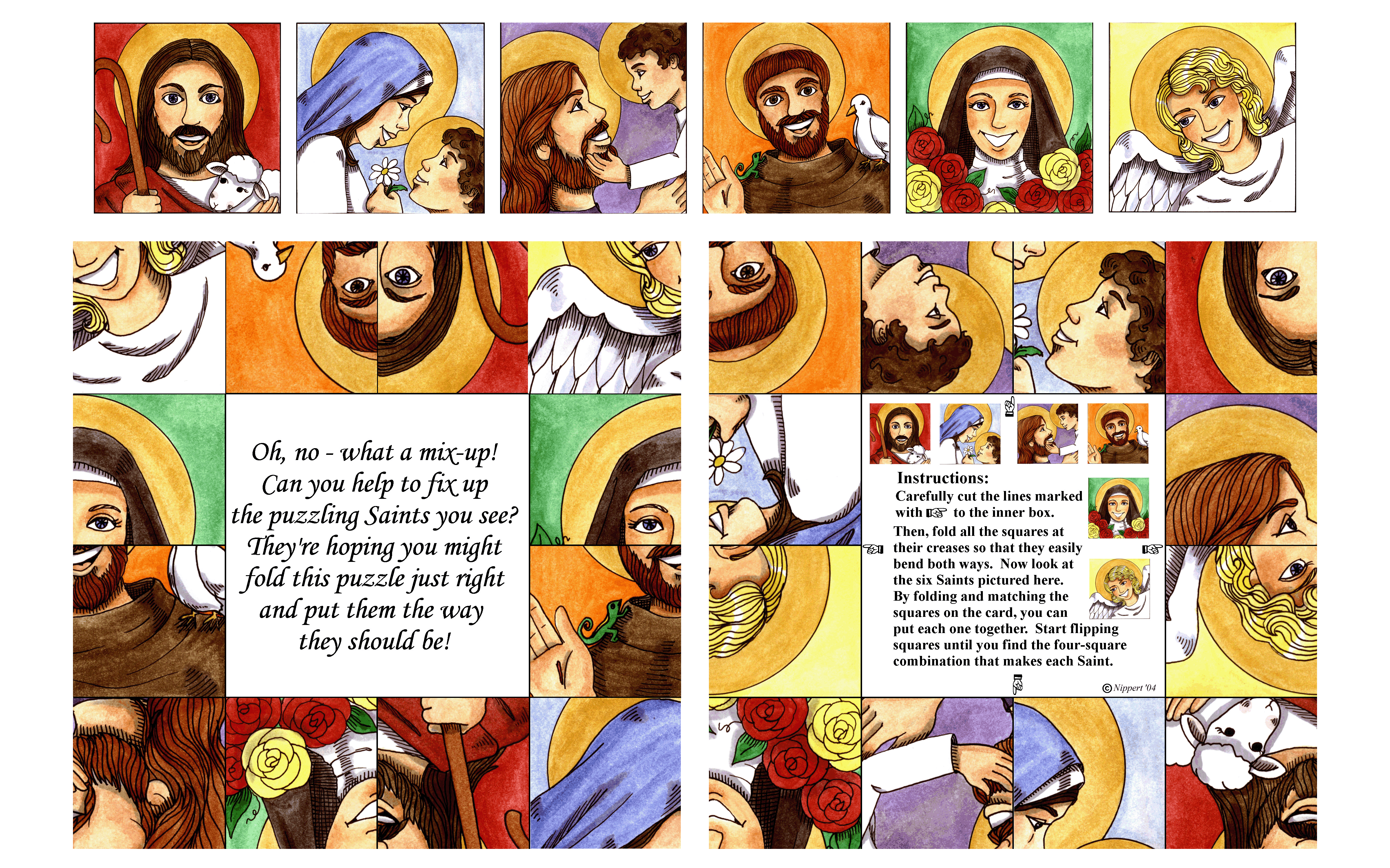 Saints mix Up Puzzle