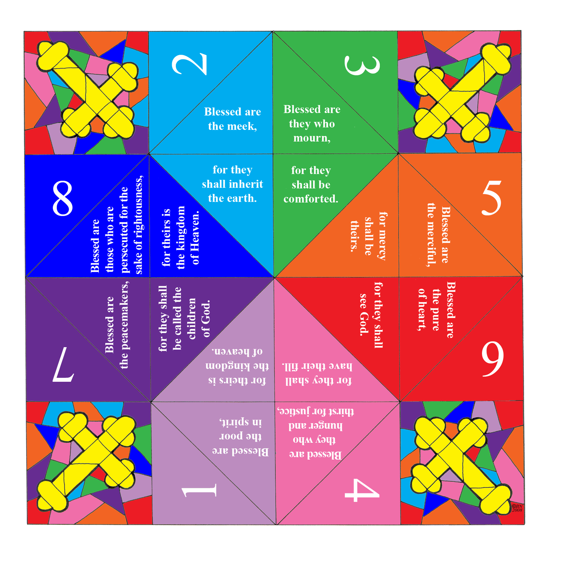 Beatitudes Cootie Catcher