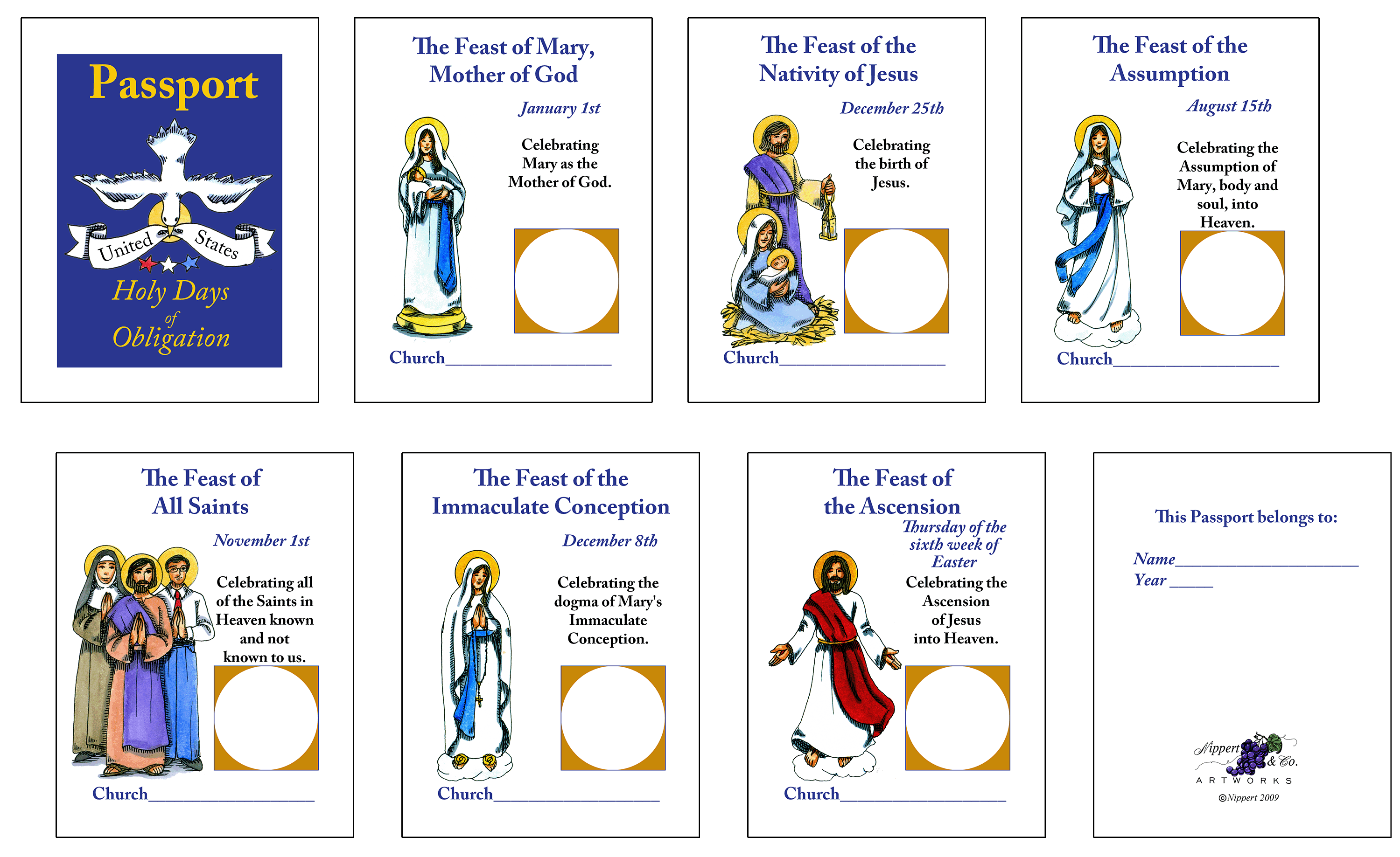 Holy Days of Obligation Passport