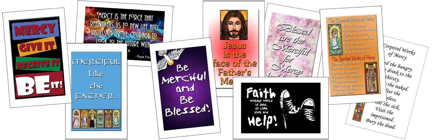 Teen Mercy Holy Cards