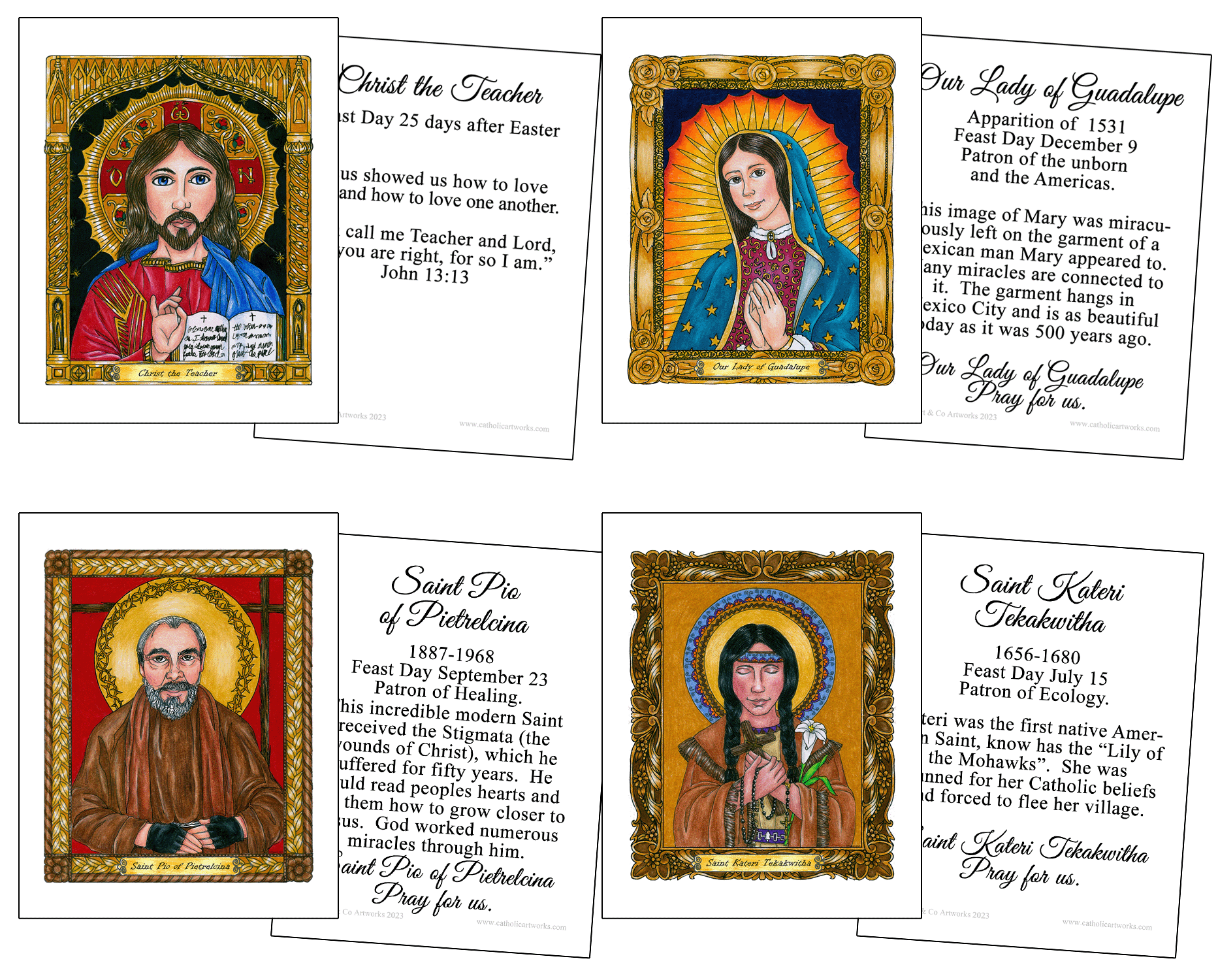 Divine Mercy Holy Cards
